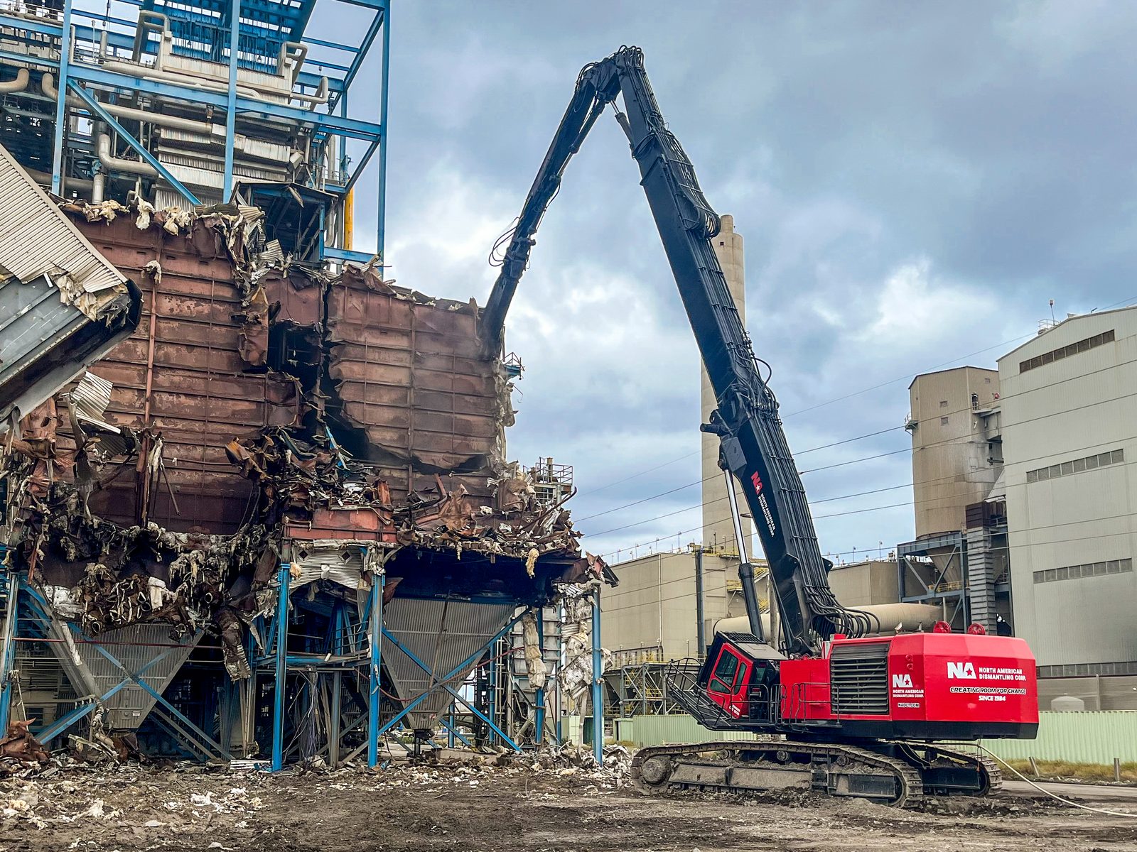 NADC demolition work at a complex industrial facility